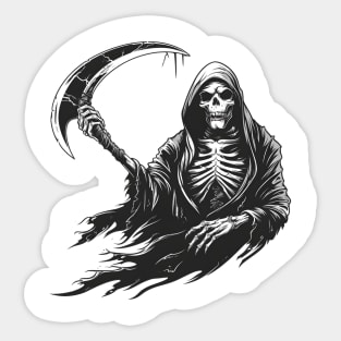 Gothic Grim Reaper Sticker